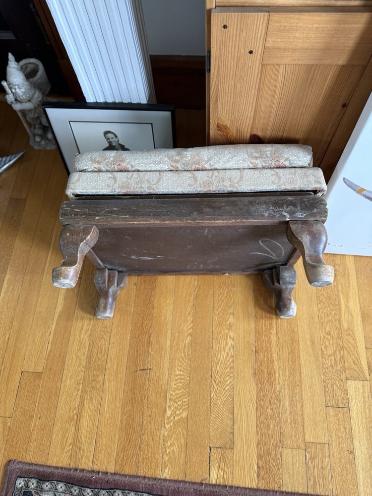 Vintage Foot Stool with Storage