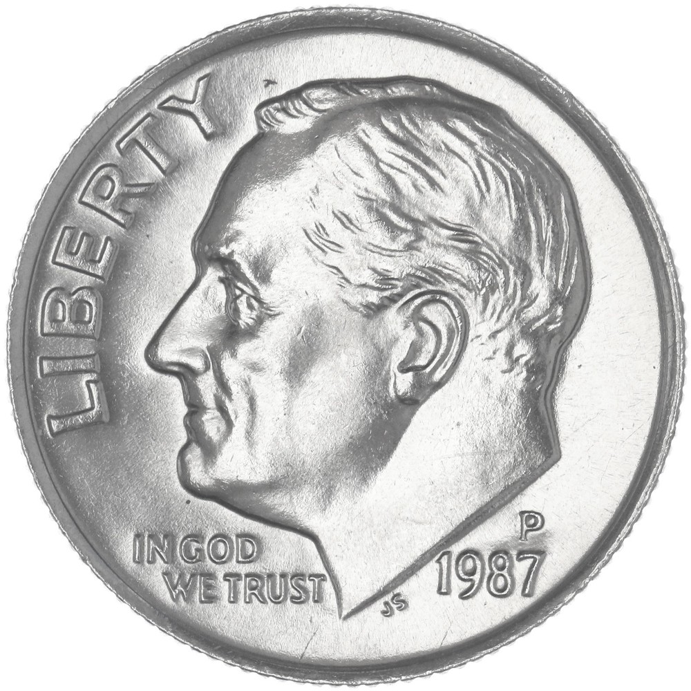 1987 P Roosevelt Dime BU US Coin