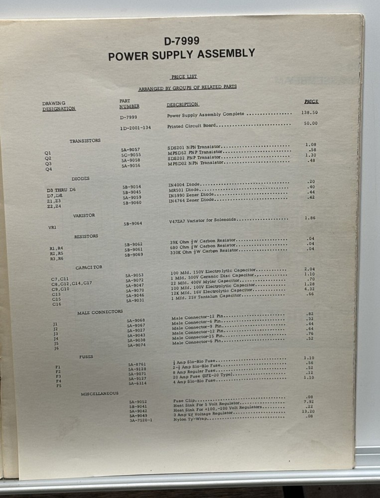 ORIGINAL-WILLIAMS-FLASH-OWNERS MANUAL-SCHEMATICS-GAME ADJUSTMENTS BOOKLET-& MORE