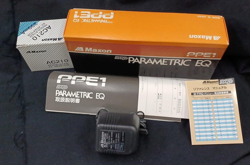 Maxon PPE-1 Programmable Parametric EQ Equalizer Effect Pedal Made In Japan