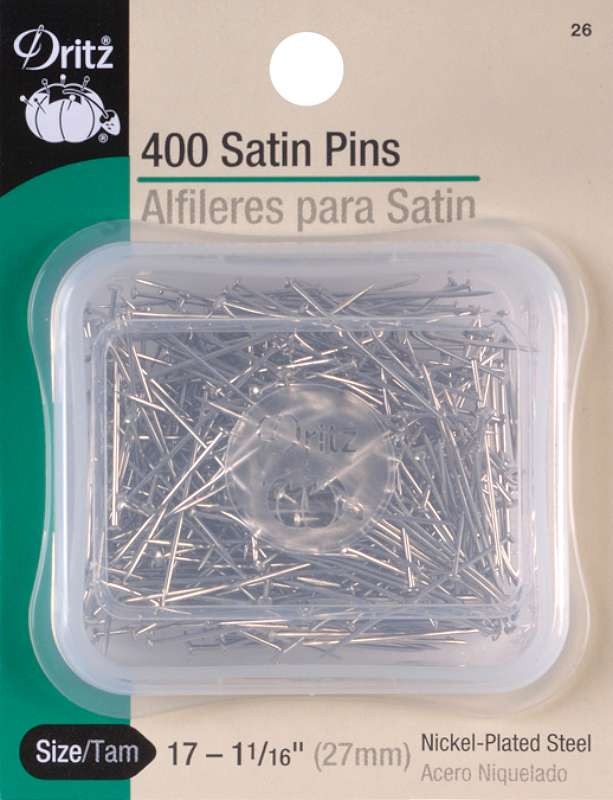 Satin Pins Size 17 400/Pkg