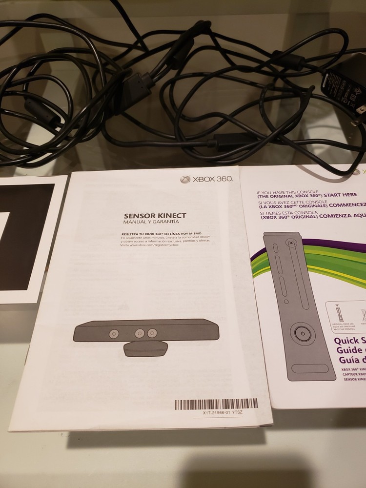 Microsoft Xbox 360 Kinect Bundle Camera Sensor 1414 Manuals, Game & Accessories.