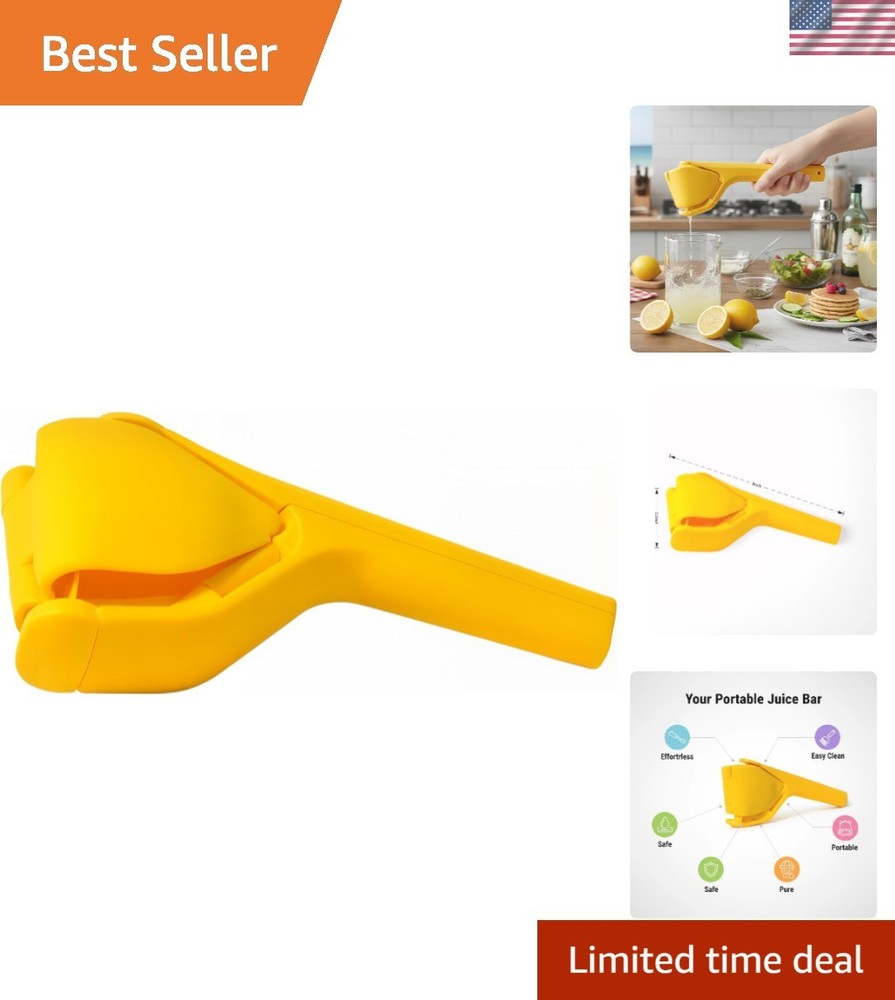 Effortless Lemon Squeezer Juicer with Built-In Strainer for Maximum Juice