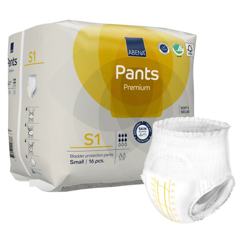 Abena Disposable Underwear Small 49 16 Ct