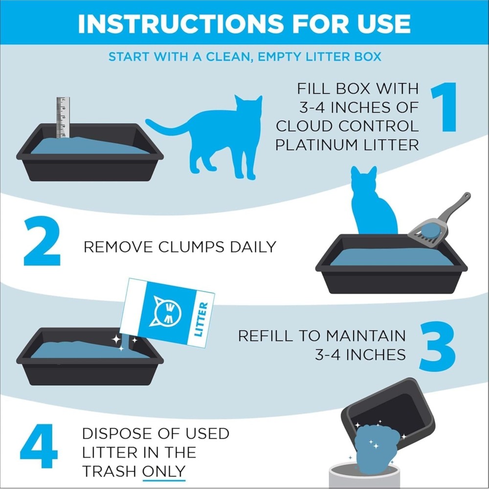 ARM & Hammer Cloud Control Platinum Cat Litter, Hypoallergenic, 18 lbs