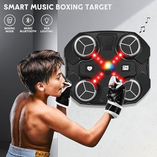 Wall Mounted Bluetooth Boxing Machine - Smart Punching Target for Kids & Adults,