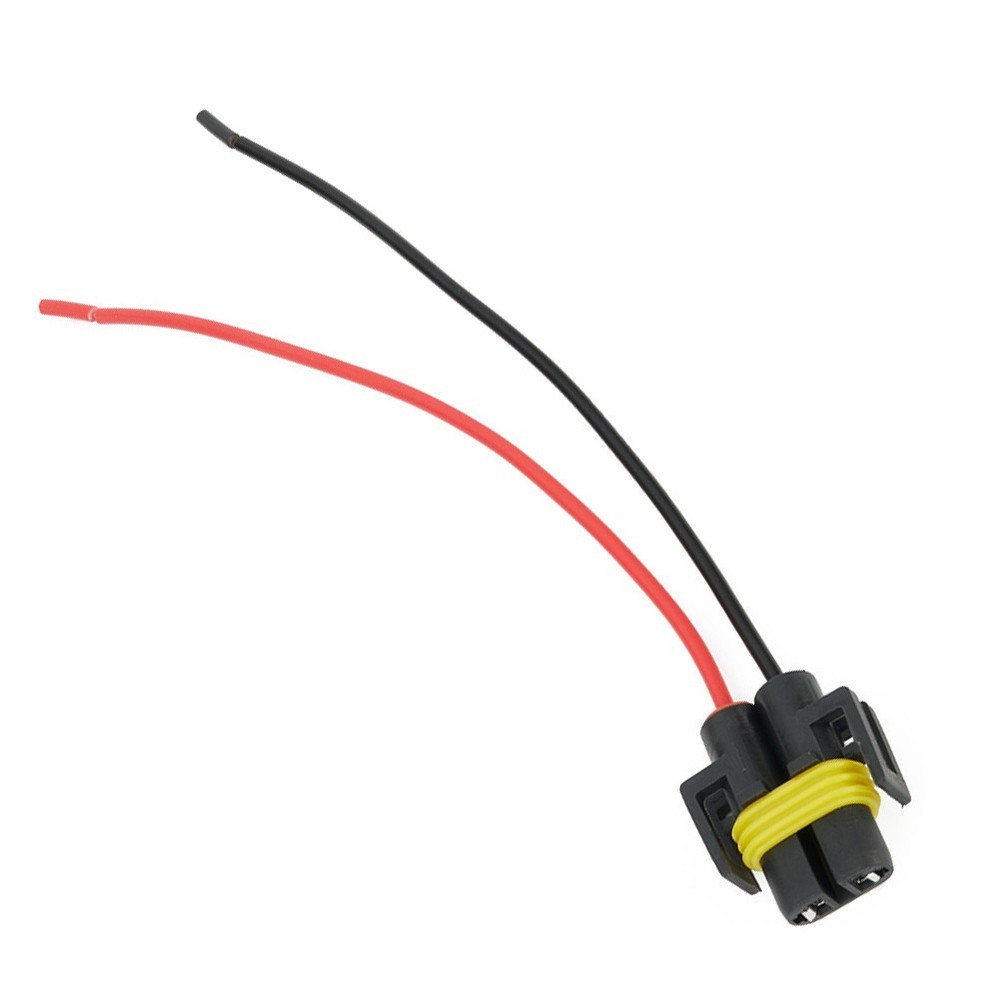 Connector Harness Socket Headlight Copper Extension H11 H8 Heat Resistant