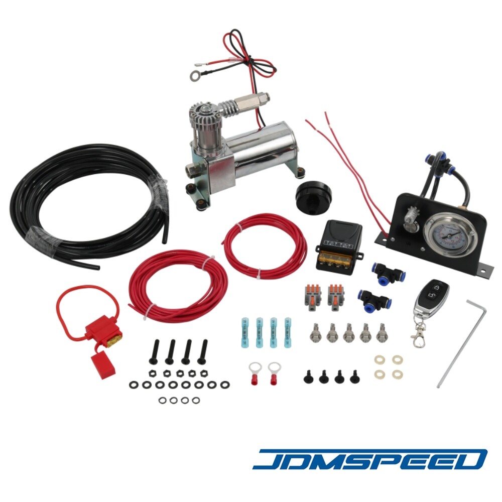 Air Suspension Compressor Guage Switch Amps Kit Bag Control Kit 25804