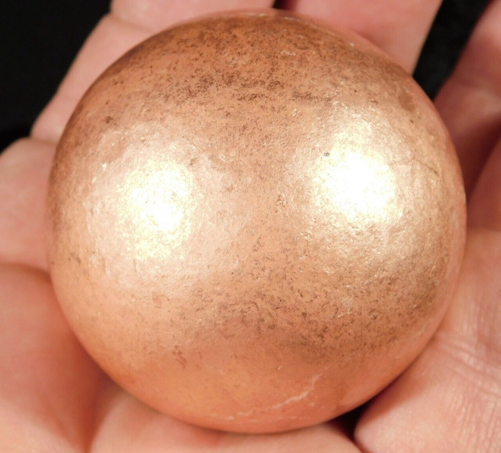 BIG! Super Heavy Solid COPPER SPHERE From Michigan 590gr
