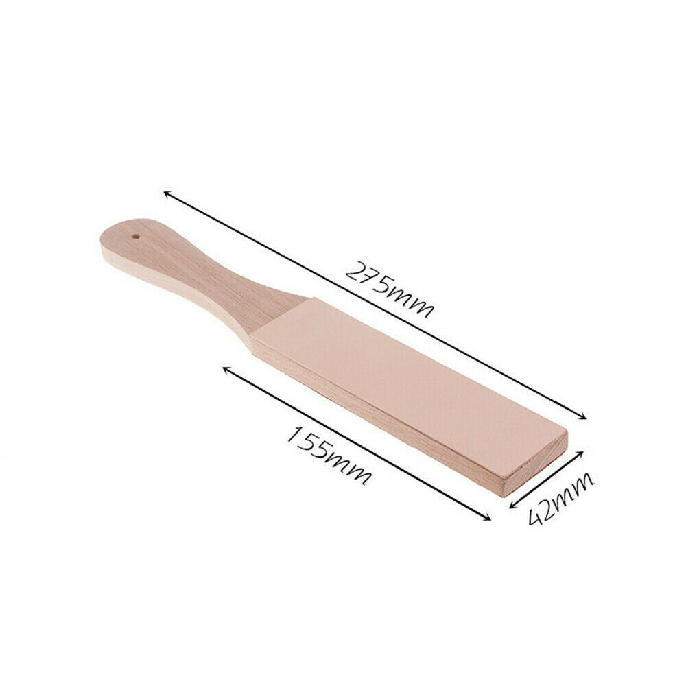 Double-sided Leather Strop & Polishing Compound Kit for Honing Sharpening Knives