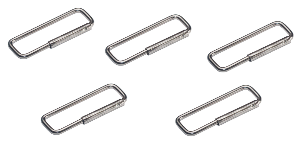 5 pack Hillman Slip Sleeve Key Rings