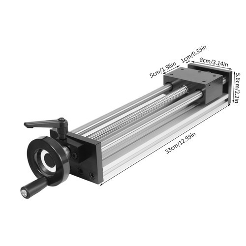250mm Manual Sliding Table Linear Rail Guide with Dual Optical Axis Design