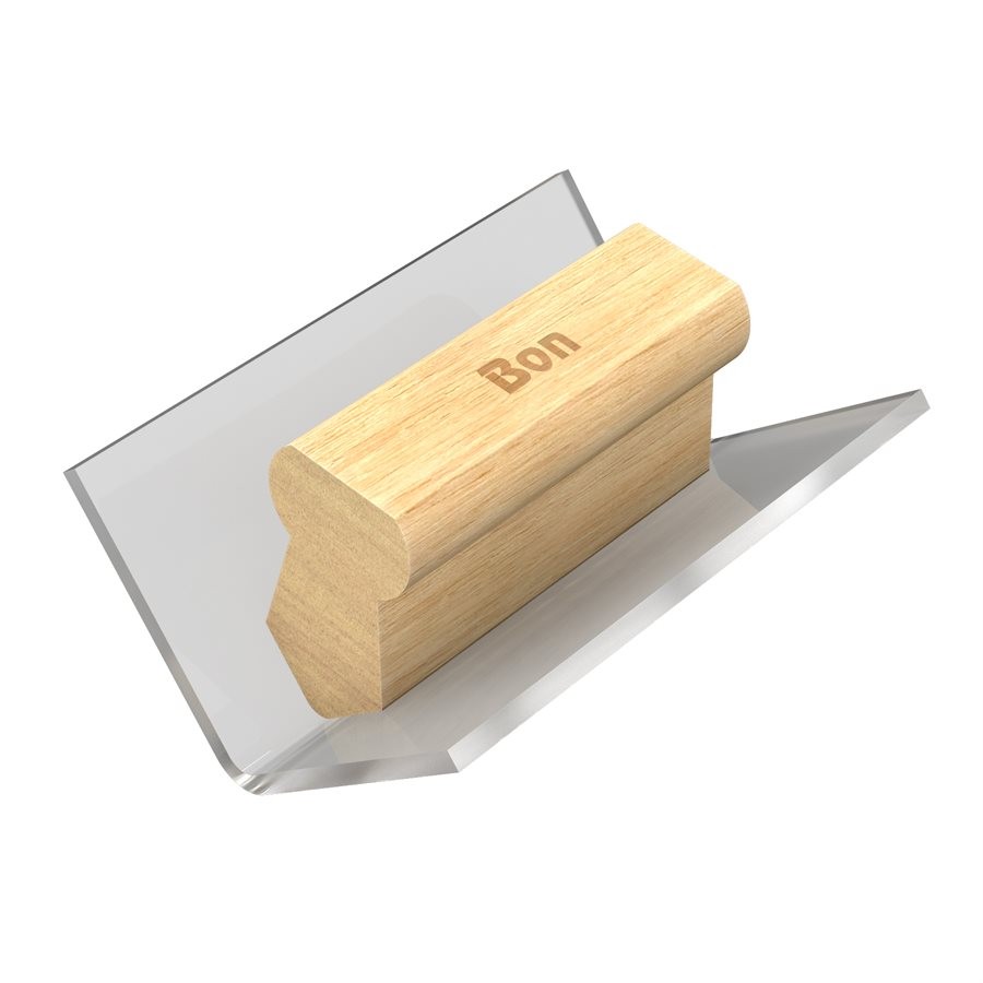 Bon 85-101 Inside Corner Tool 4"x2" Plexiglass Wood Handle 1/4" Radius