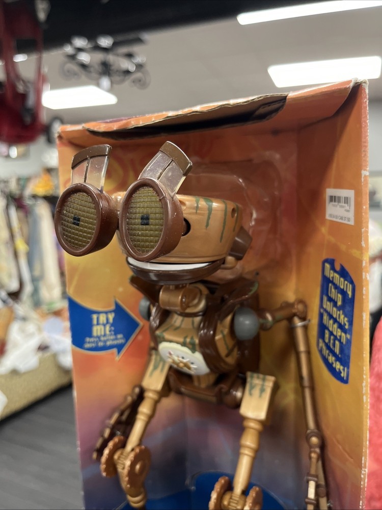Disney Treasure Planet B.E.N. Interactive Figure Lights & Sounds 2002 NRFB WORKS