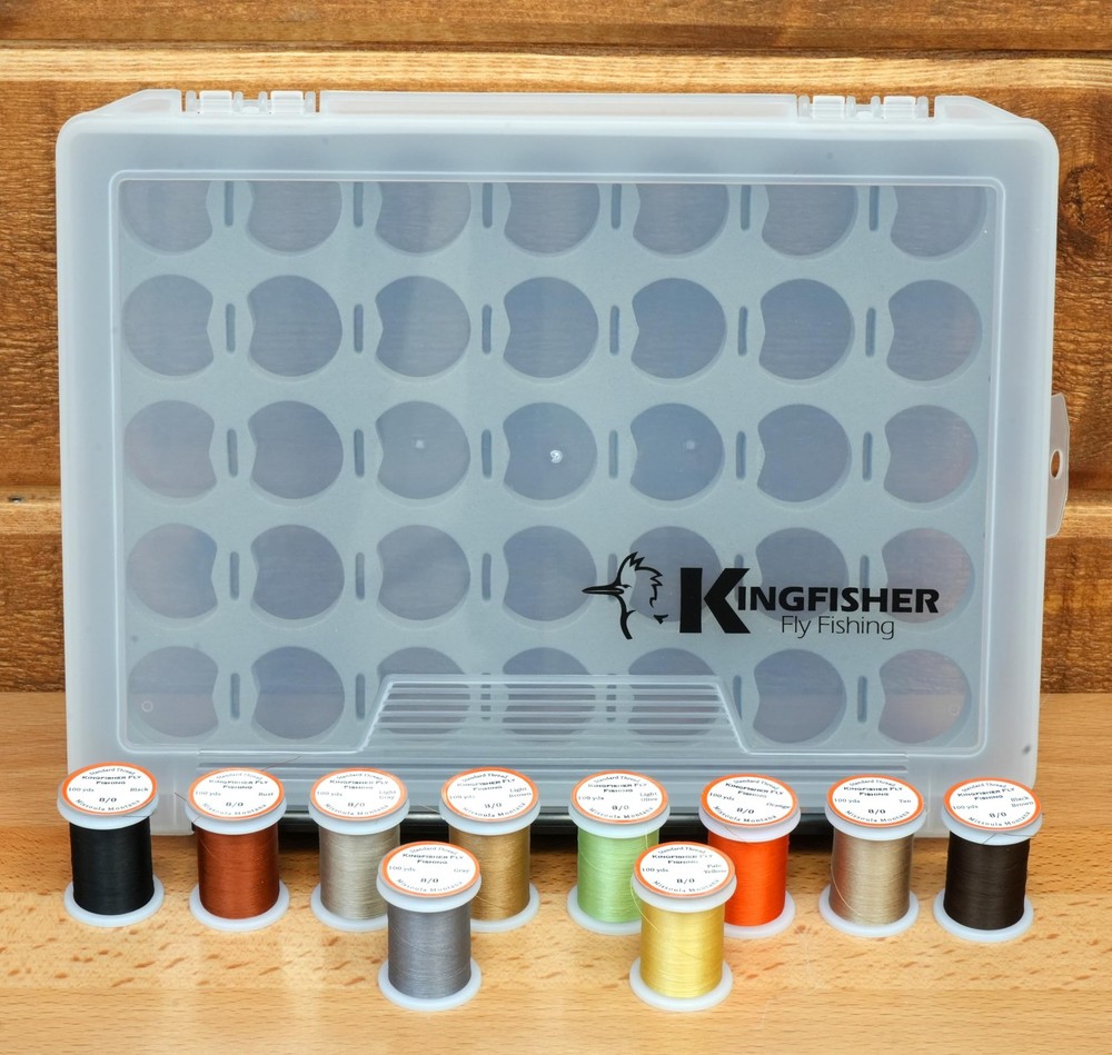 Kingfisher Fly Tying Thread with Assorted Fly Tying Thread