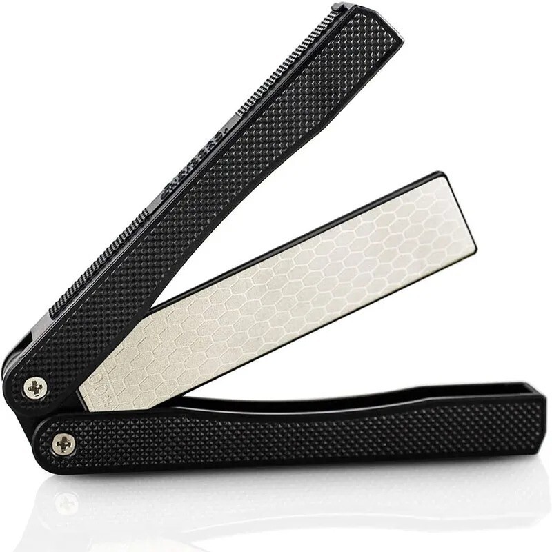 Double Sided Folded Pocket Sharpener Diamond Knife Sharpening Stone Kitchen Tool