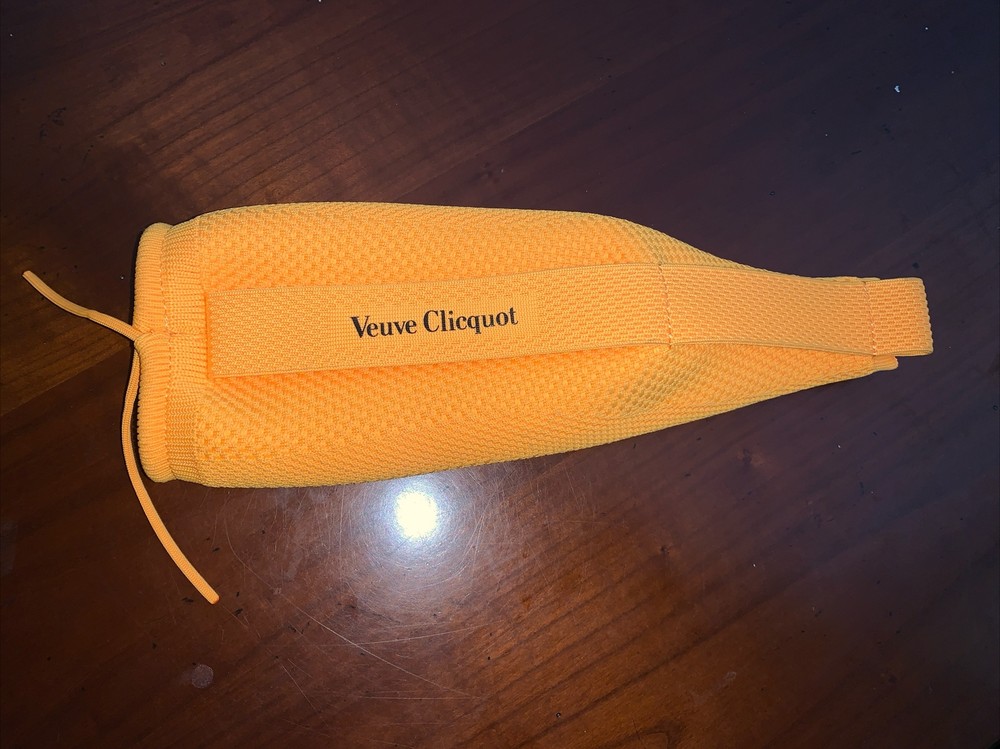VEUVE CLICQUOT Bottle Ice Jacket. Pristine. Recycled Plastic. 3D Knitting Tech.