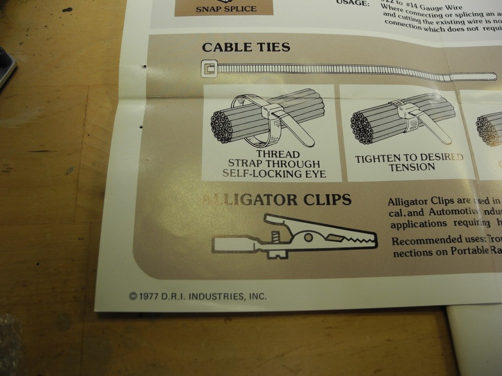 1977 Guide to selecting & using electrical terminals & connectors 25" x 18"