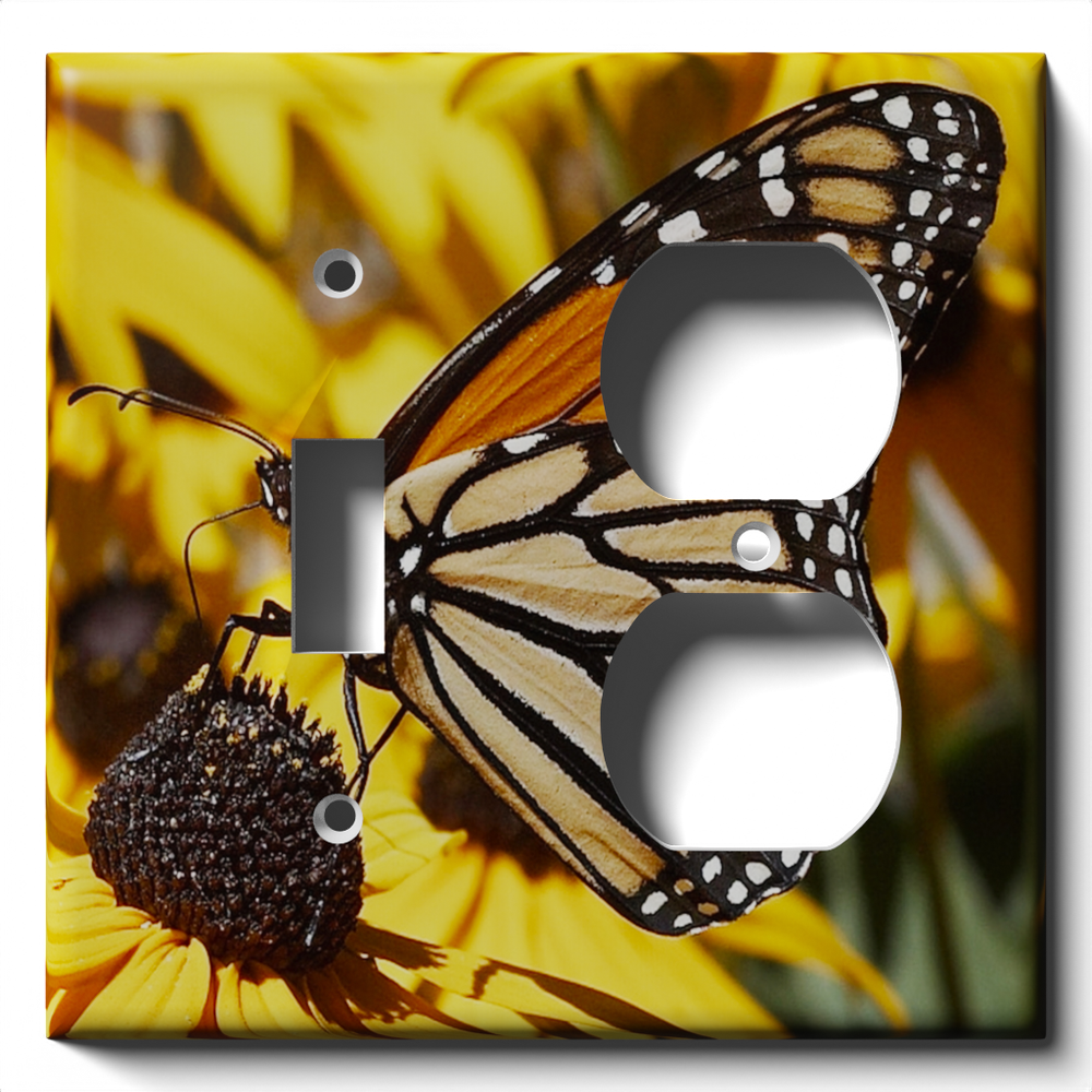 SnazzySwitch Monarch Decorative Light Switch Plate Cover