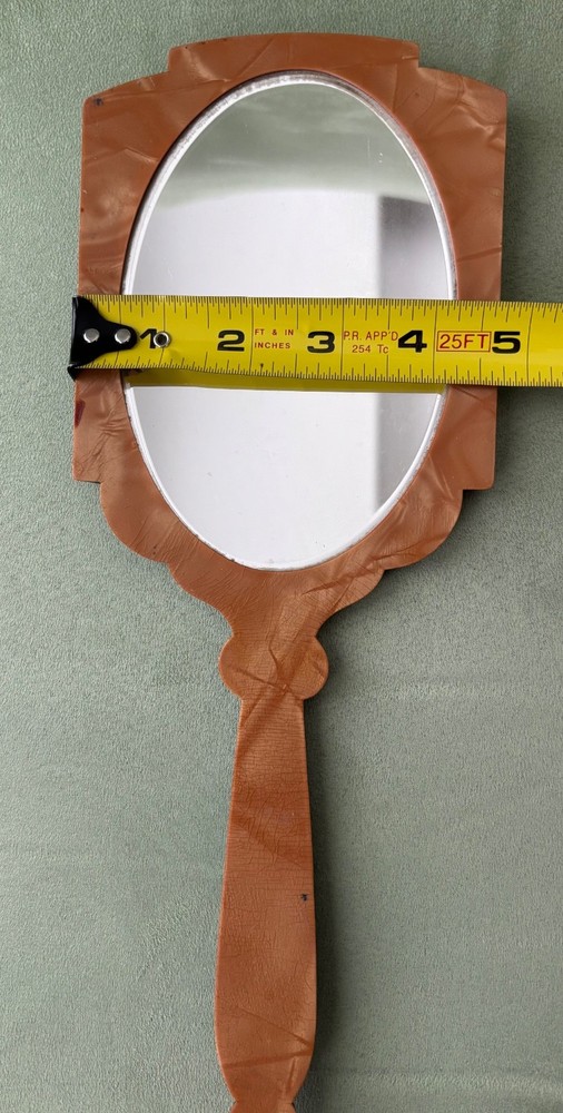 Vintage Celluloid Bakelite handheld mirror