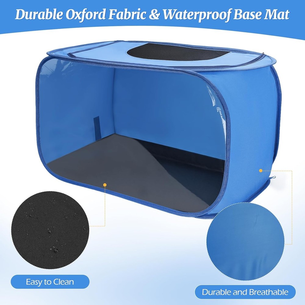 Portable Foldable Chick Brooder Kit with Clear Window for Easy Viewing