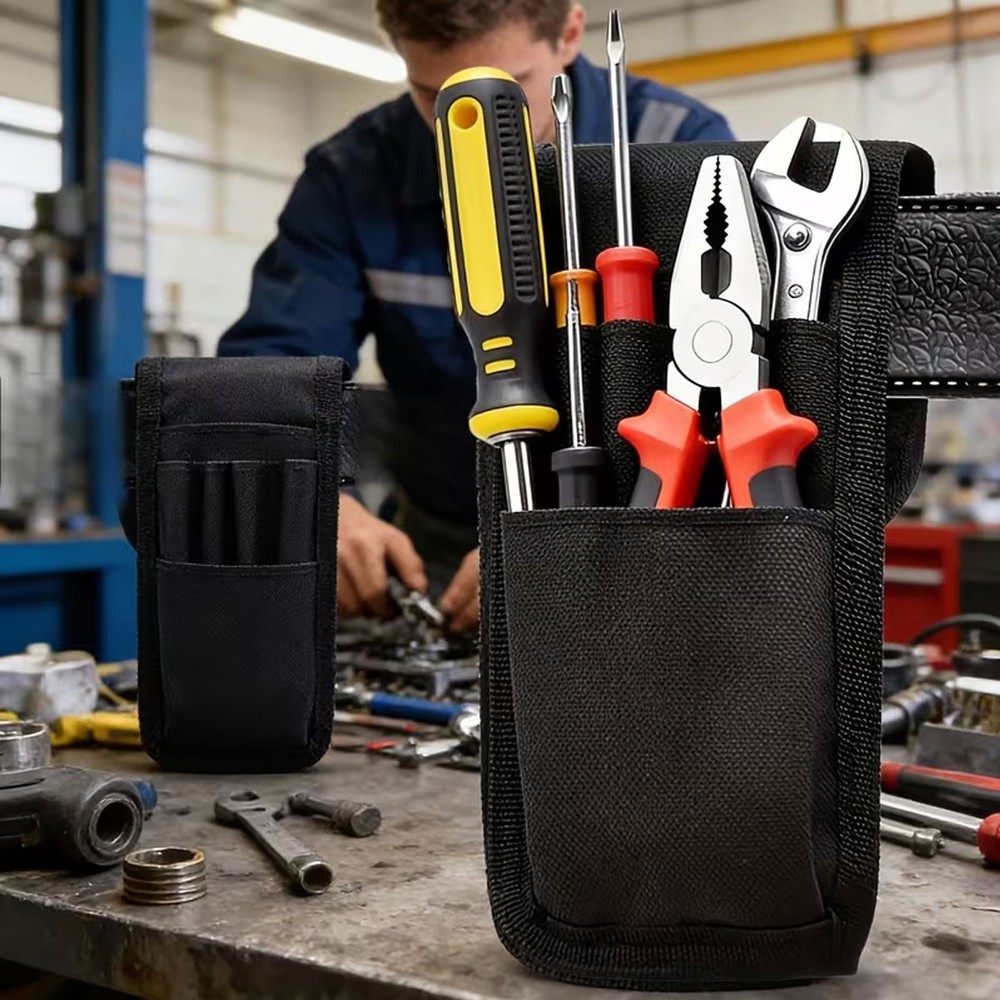 2Pcs Construction Tool Holder Small Electrician's Tool Pouch For Tool Pen Belt