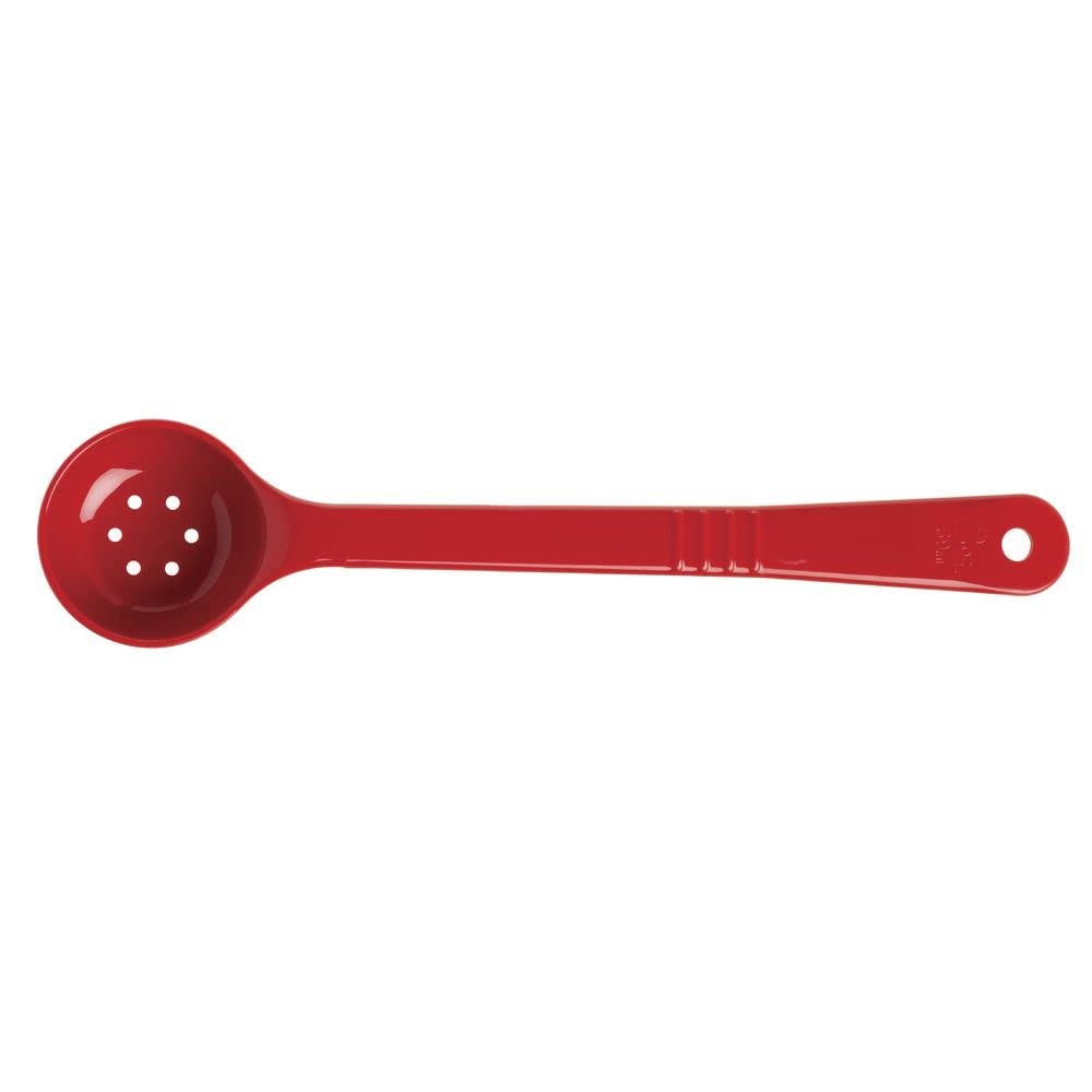 CFS 396105 Perforated Long Handle Portion Control Spoon, 2 oz, Red