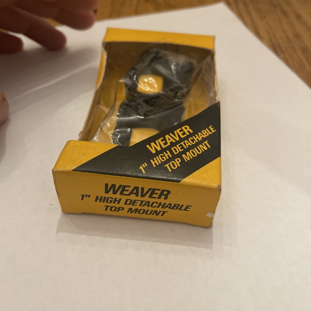 NEW Weaver 1" Top Mount Detachable Split Ring High Height Scope Ring NOS Olin