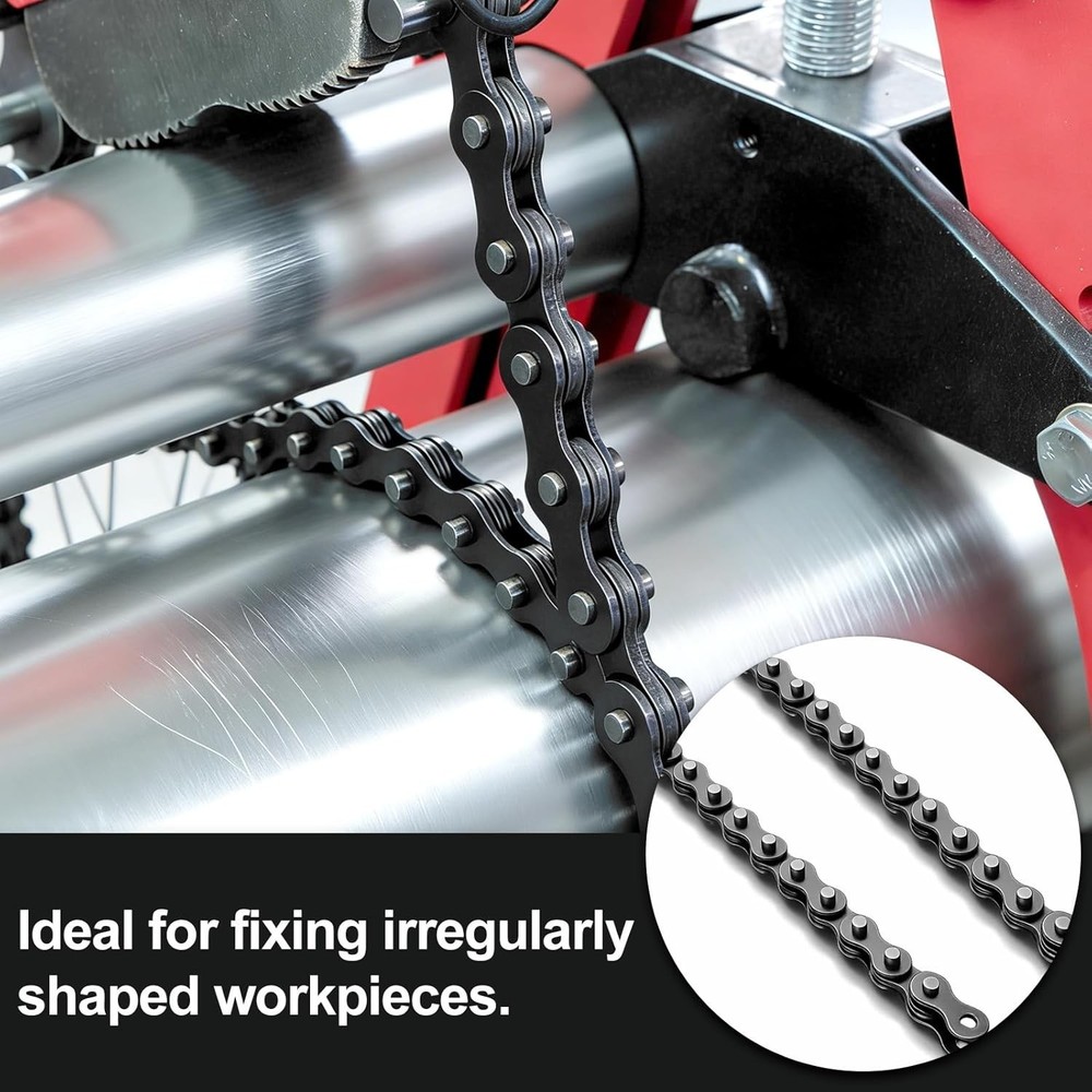 Locking Chain Clamp Extension Chain, 20R, 18-Inch , Black