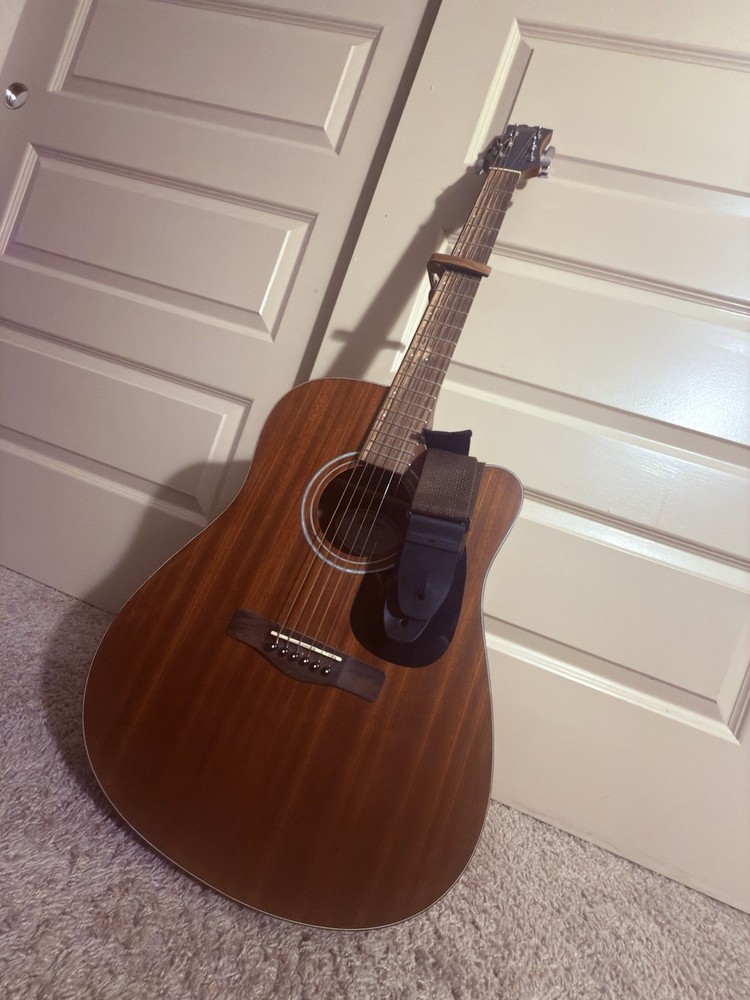 Mitchell Dreadnought Acoustic Guitar 6 String w/ Strap, Picks, Capo,