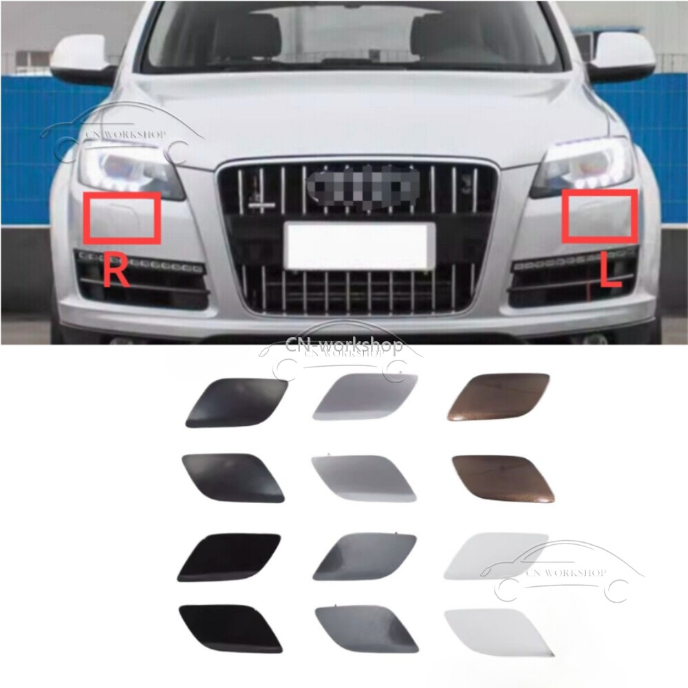 Front Bumper Headlight Washer Cover Nozzle Cap For Audi Q7 2010-2015