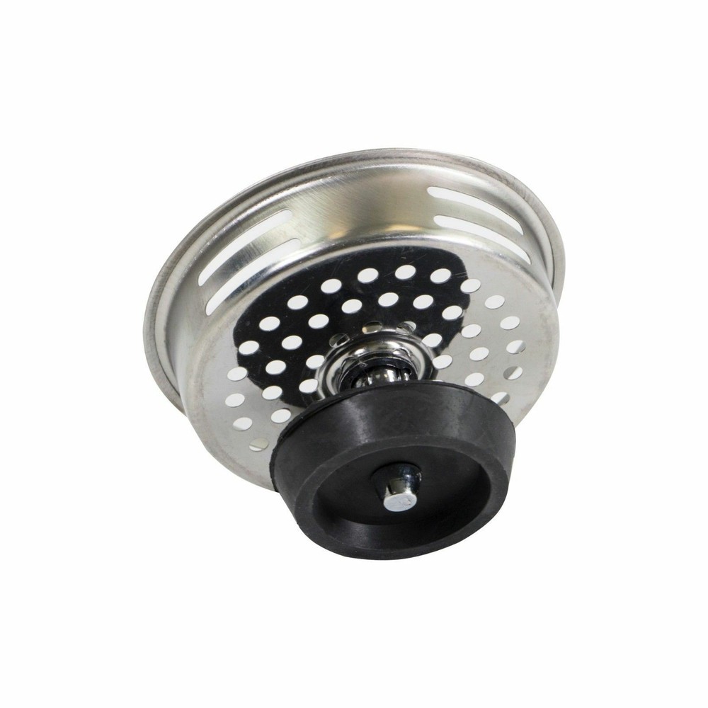 Stainless Steel (3.5) Sink Strainer Basket Replacement Universal Rubber Stopper