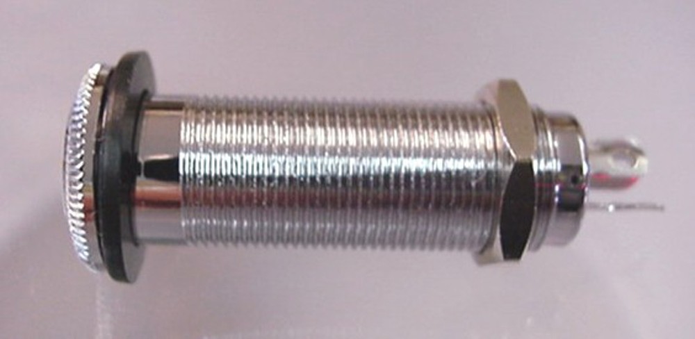 FLUSH MOUNT CYLINDER JACK FOR GUITAR - STEREO
