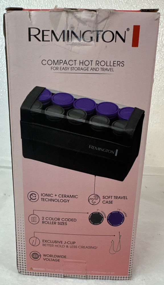 Remington Travel Size Compact Ceramic Hot Hair Rollers