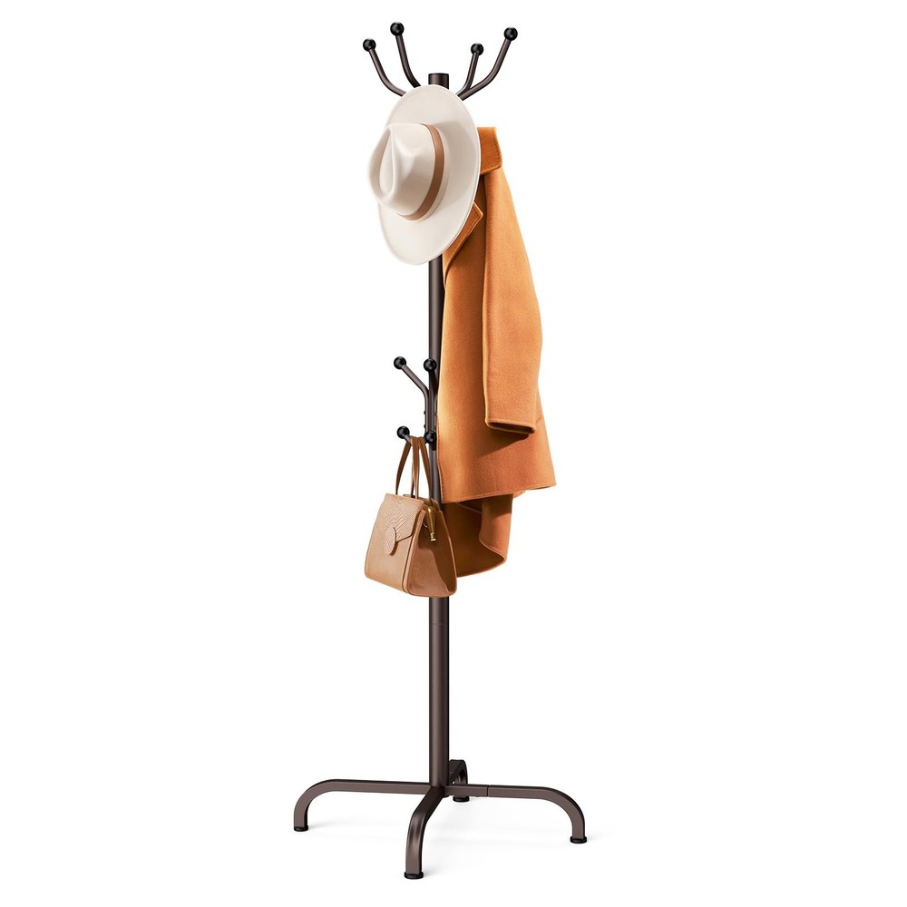 Pipishell Coat Rack with 14 Hooks, Freestanding Coat Rack Stand for Entryway,...