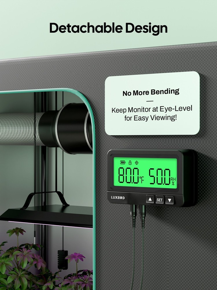 LUXBIRD Temperature Humidity Controller Smart Start Delay WiFi Remote Control CF