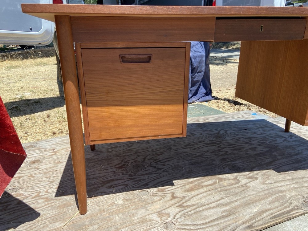 Vintage Mid Century Modern Teak Desk