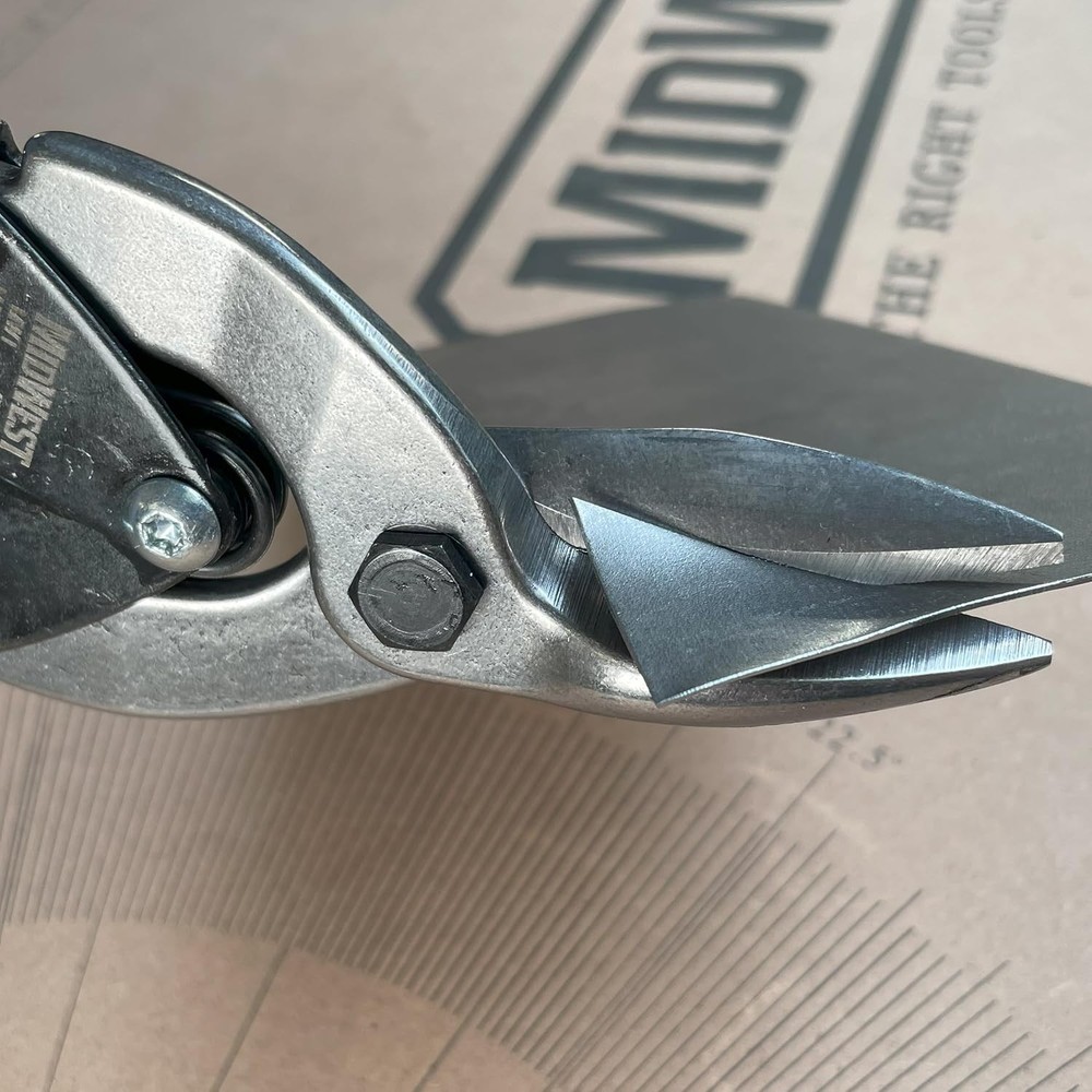 MIDWEST Special Hardness Aviation Snip - Left Cut Offset Left,