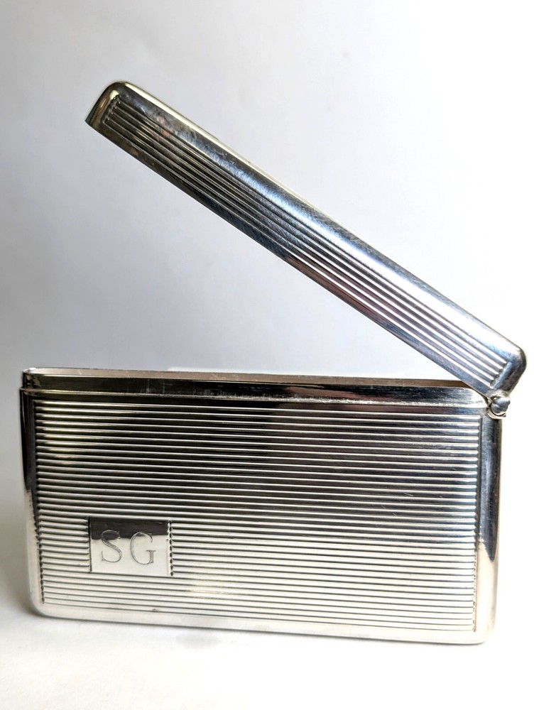 Sterling Silver Cigarette Case, Monogrammed