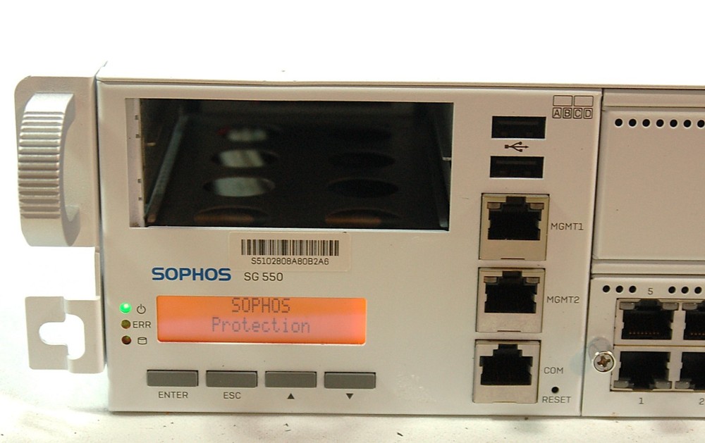 Sophos SG 550 Rev 2 Firewall Security Appliance Tested Missing SSD