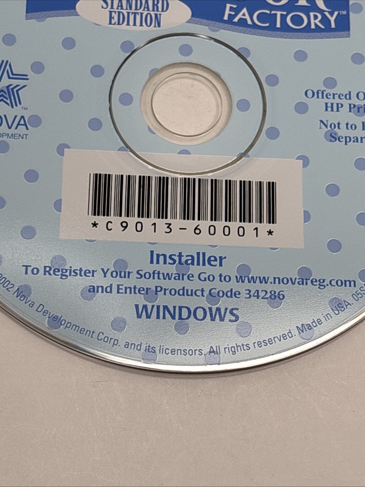 2002 Windows Art Explosion Scrapbook Factory CD ROM