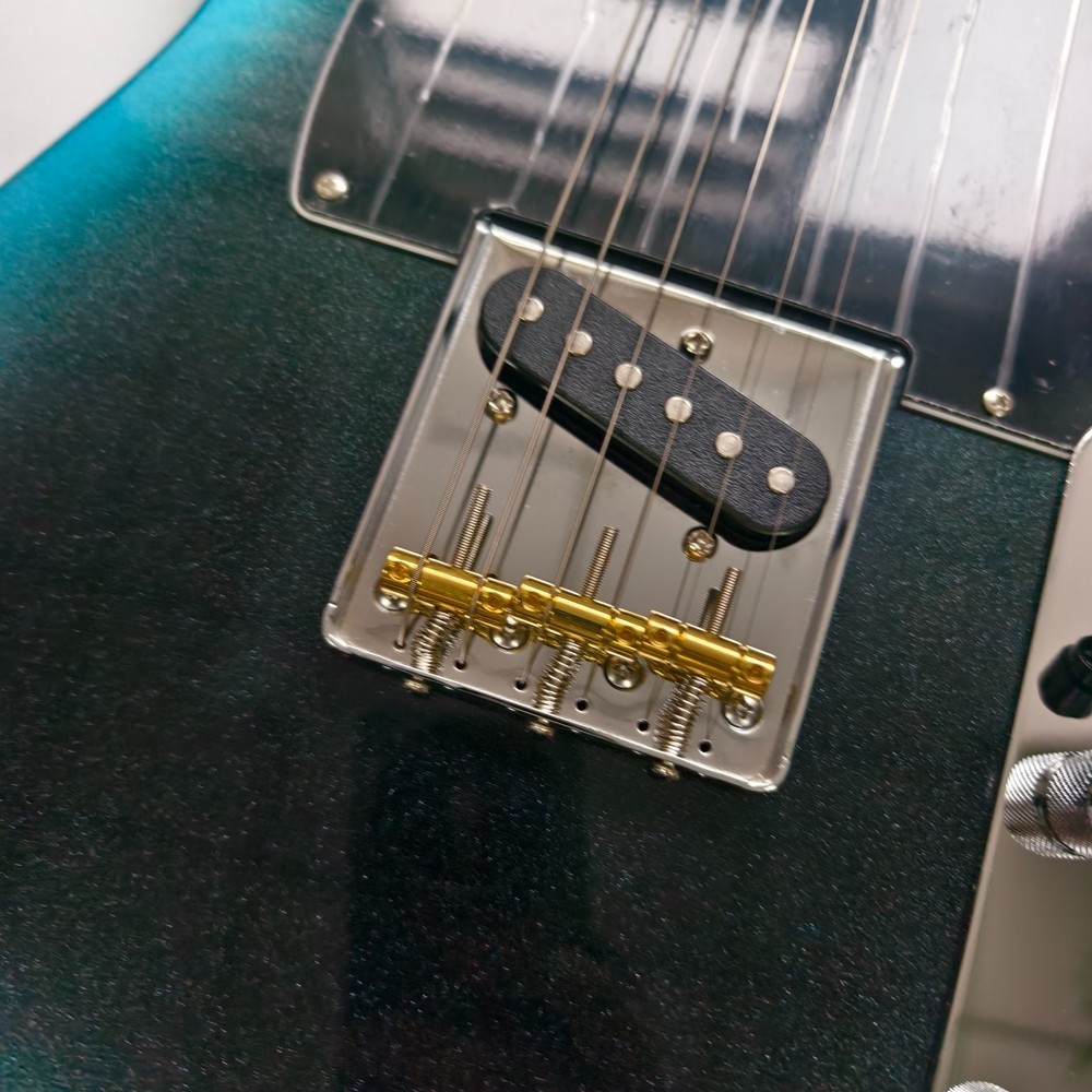 US warehouse TL Blue Electric Guitar Maple Fingerboard Solid Body SS Pickups