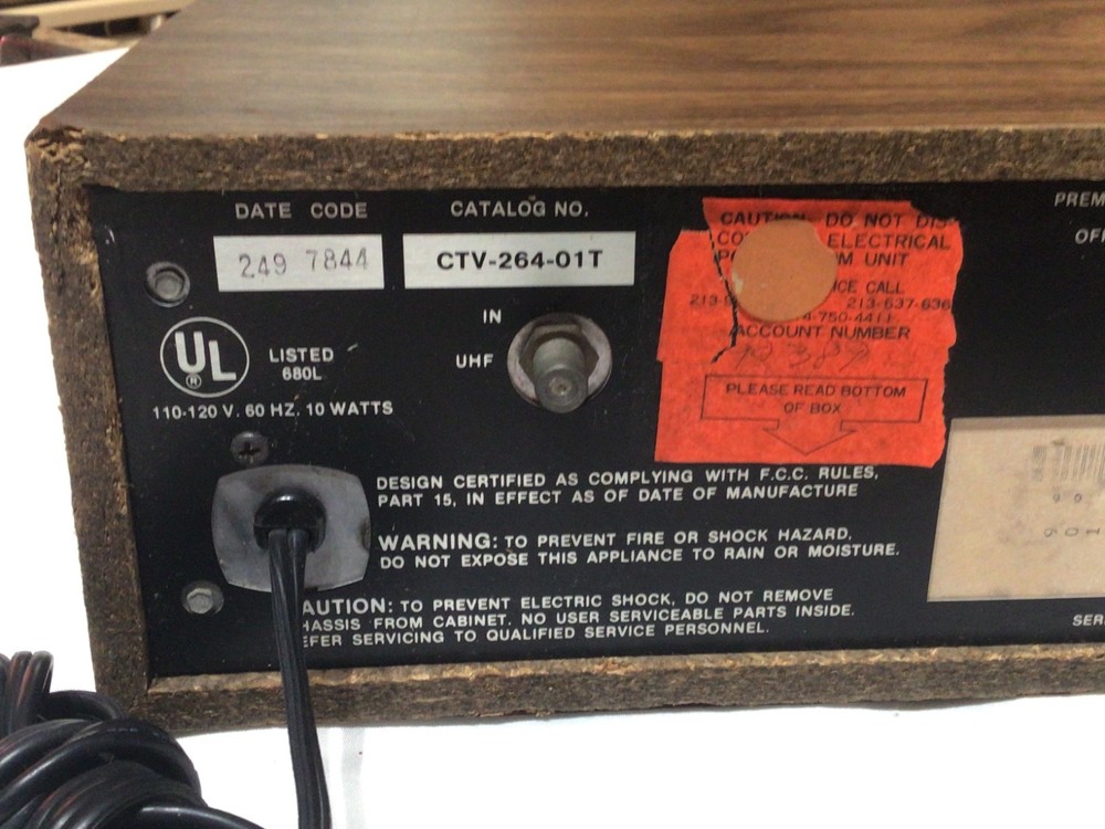 RARE Vintage 1978 ON SUBSCRIPTION TV BOX Early Pay Cable Television STV Decoder