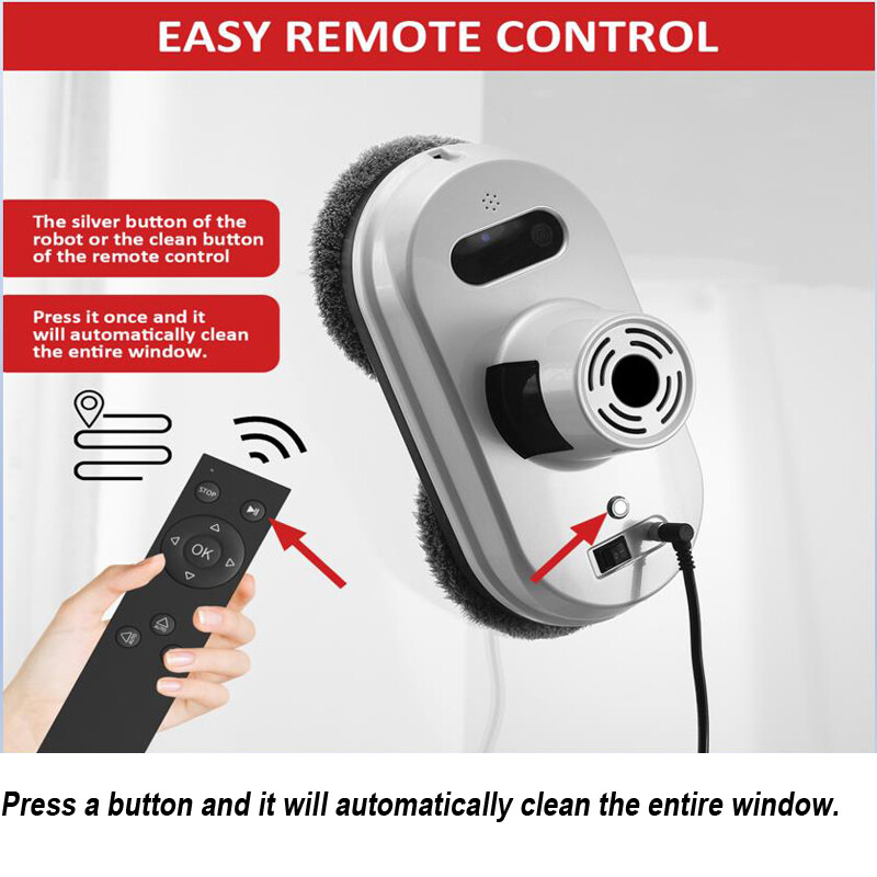 Automatic Robot Window Cleaner Smart Remote Control Cleaning Tool Home 110V/220V