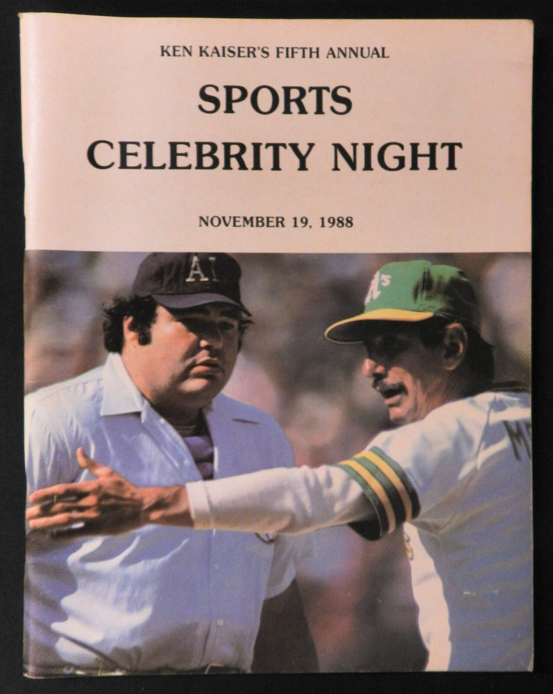 1988 Ken Kaiser Sports Celebrity Night Program & Ticket