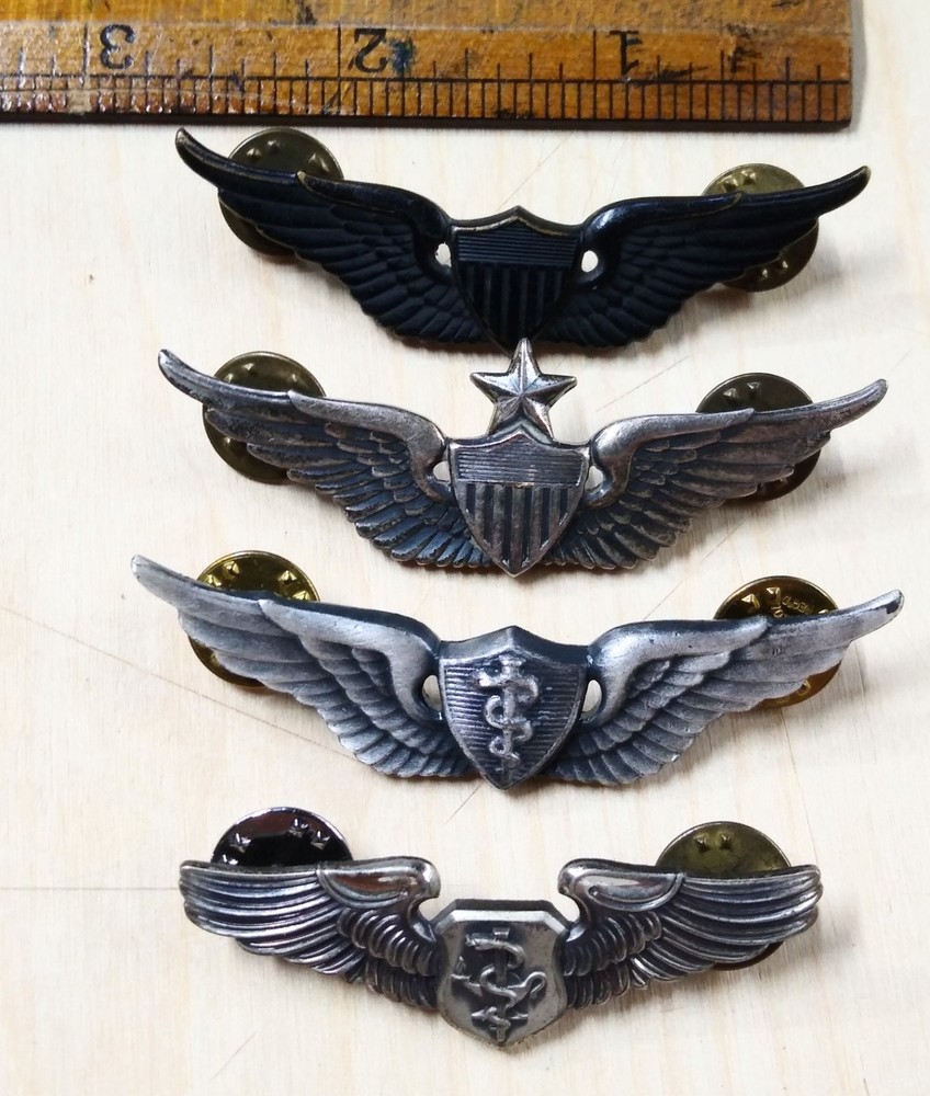 Four 1960's - 70's Army Wings