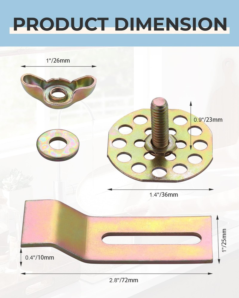 Undermount Sink Clips 10 Pack: Premium Brackets & Mounting 10 Pack