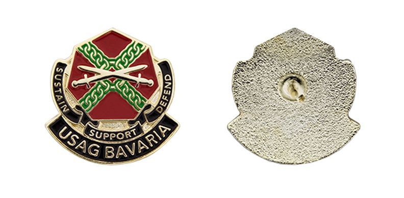 ARMY GARRISON BAVARIA MILITARY CREST LAPEL HAT PIN