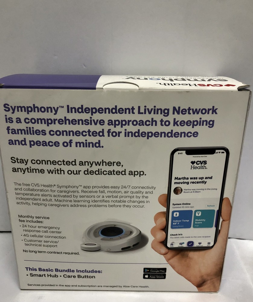 CVS Health Symphony Independ. Living Network Basic Bundle,Smart Hub,Care Button