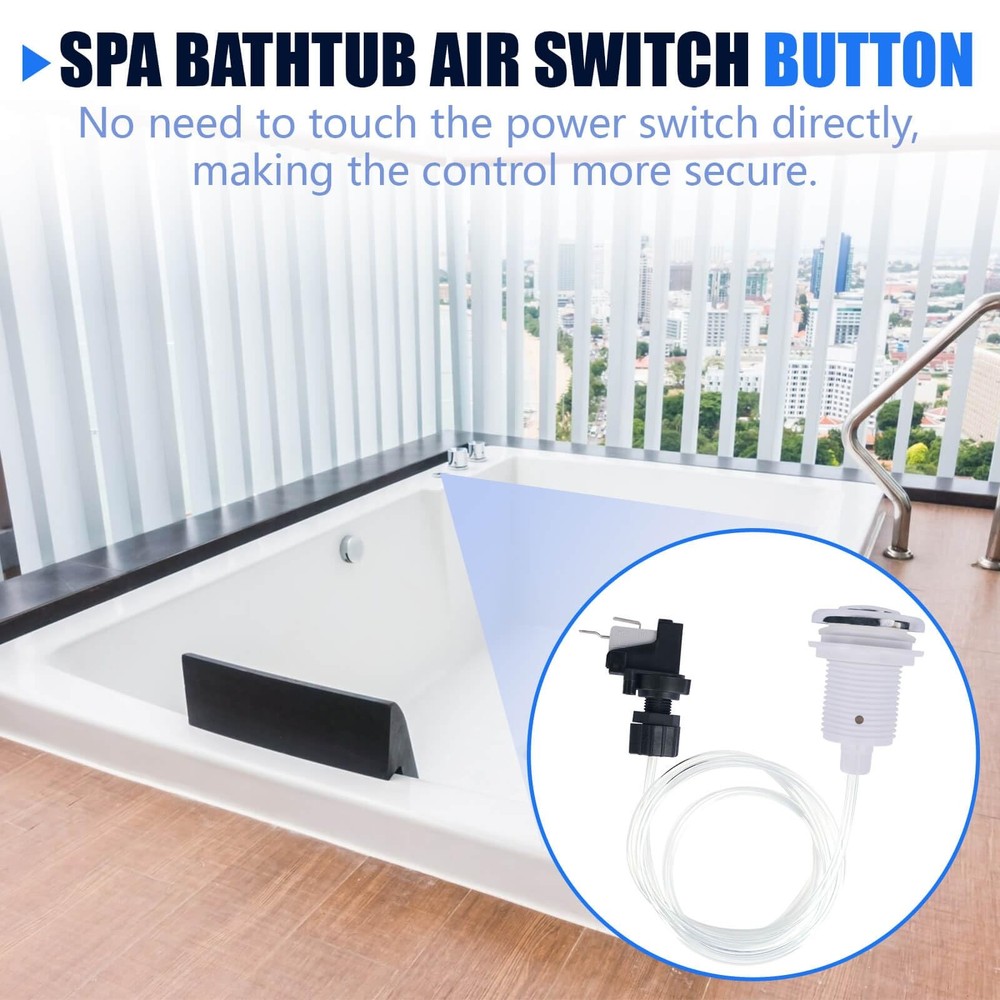 16A Push Button Switch for Jetted Whirlpool Bath Tub Spa Jet Control